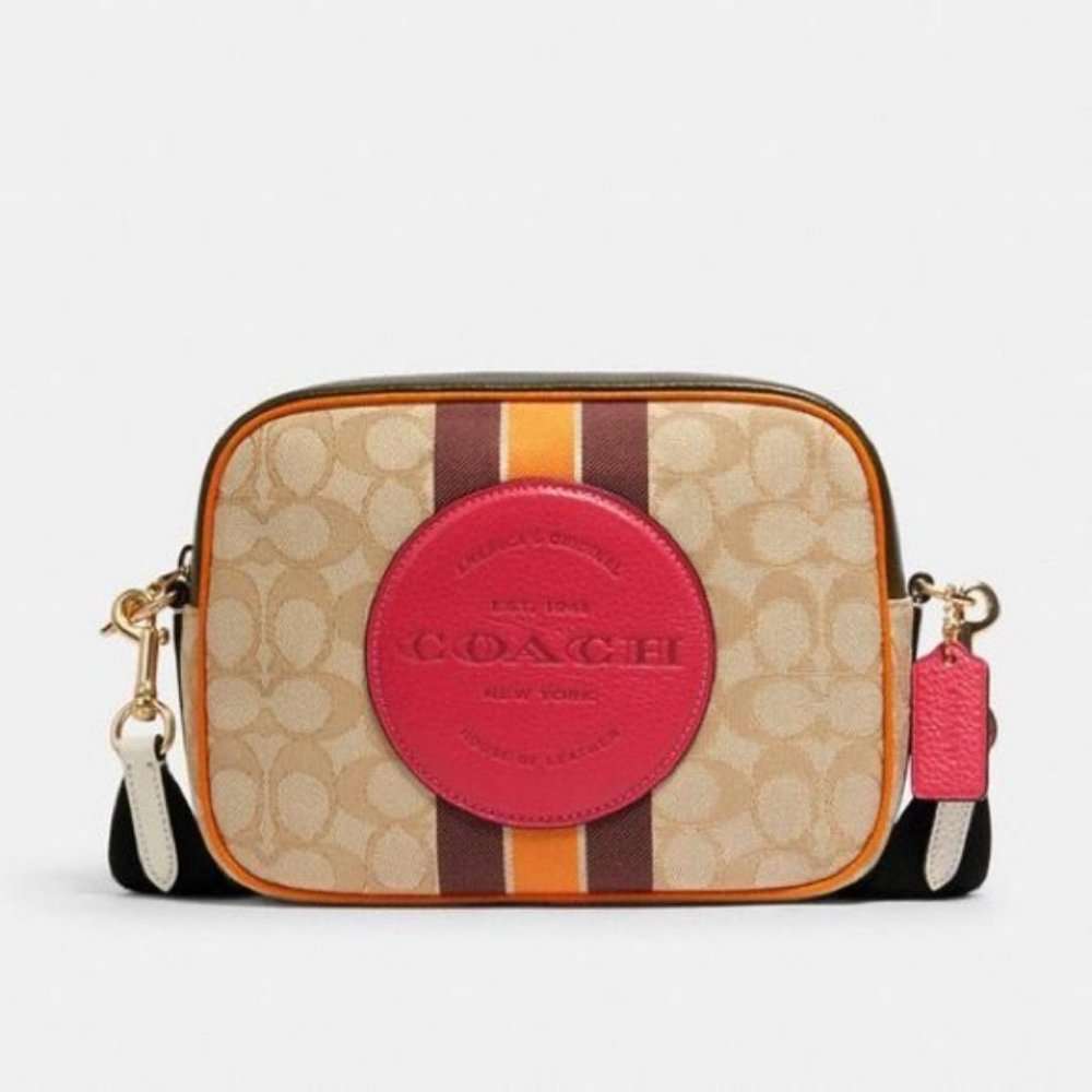 DEMPSEY CAMERA BAG IN SIGNATURE JACQUARD